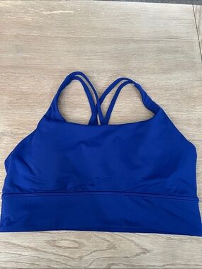 Lululemon Energy Blue Strappy Woman’s Sports Bra